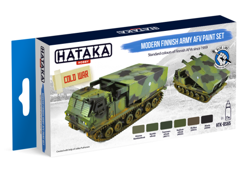 Hataka Modern Finnish Army AFV paint set (Blue Line)