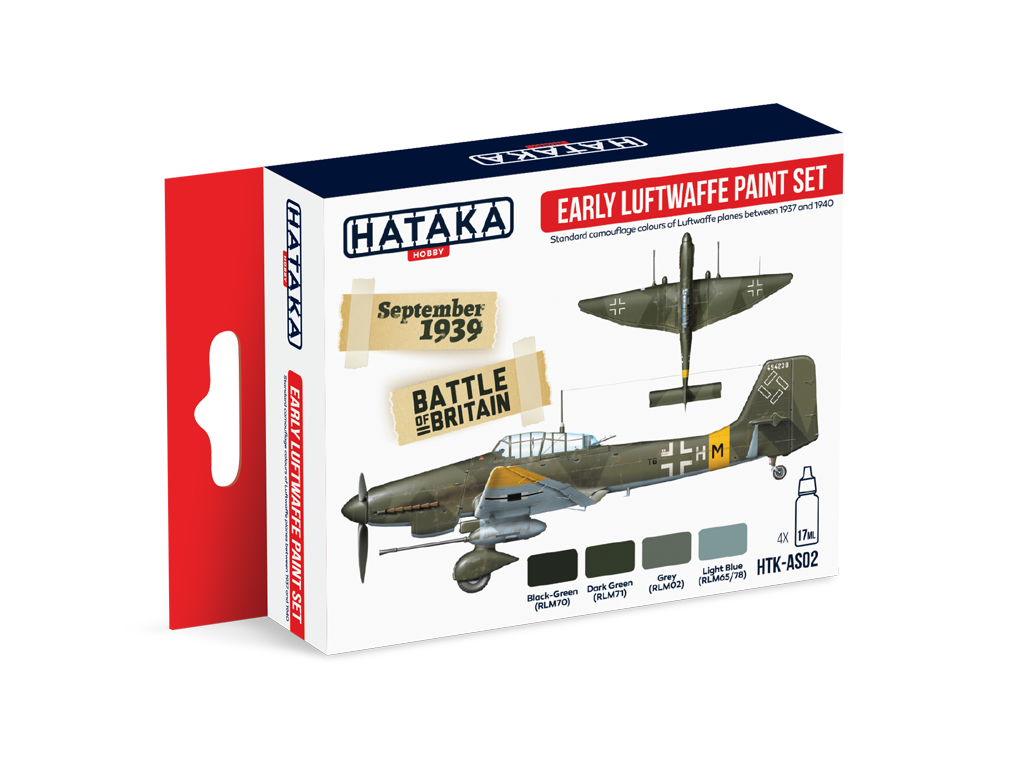 Hataka Early Luftwaffe WWII 1937-1940 paint set