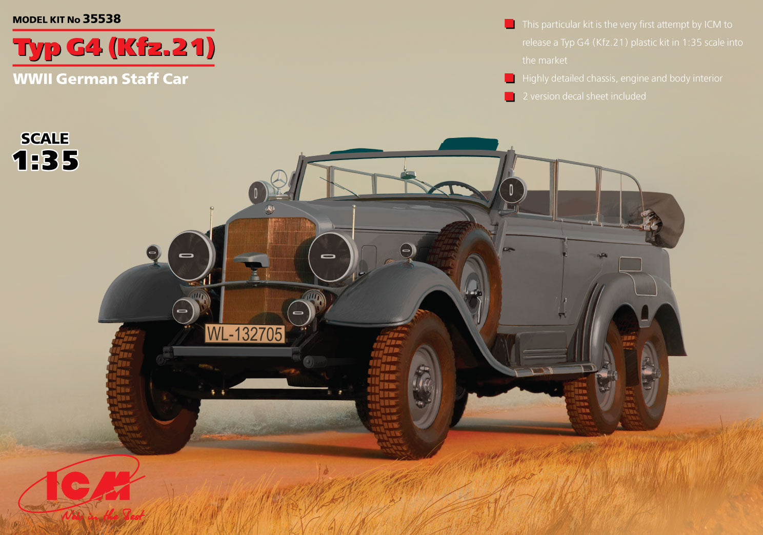 Typ G4 (Kfz.21) WWII German Staff Car