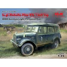 Le.gl. Einheitz-Pkw Kfz.1 Soft Top. WWII German Light Personnel Car