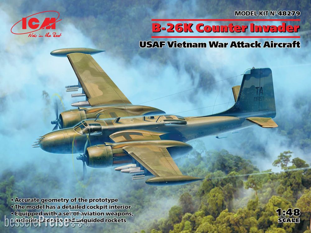 B-26K Counter Invader. USAF Vietnam War Attack Aircraft
