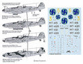 InScale72 decal Messerschmitt Bf-109G-6 in Finnish Air Force service.