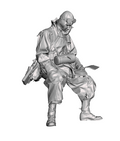 German WW2 Waffen SS Despatch rider reading map 1/35
