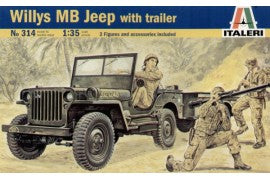 Willys MB Jeep with Trailer