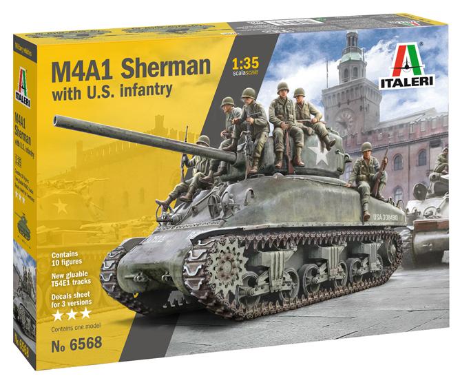 M4A1 Sherman With U.S. Infantry