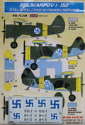 Kora Decals 72204 Polikarpov I-152 Stalin Falcons in Finnish Service
