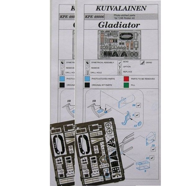Kuivalainen 1/48 Gladiator Photo etched parts