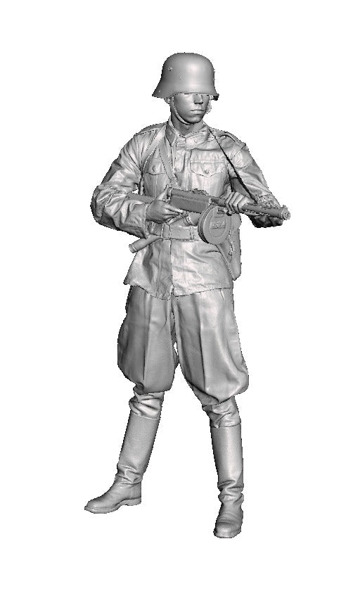 Finnish WW2 Second Lieutenant  with Suomi-SMG 1/35