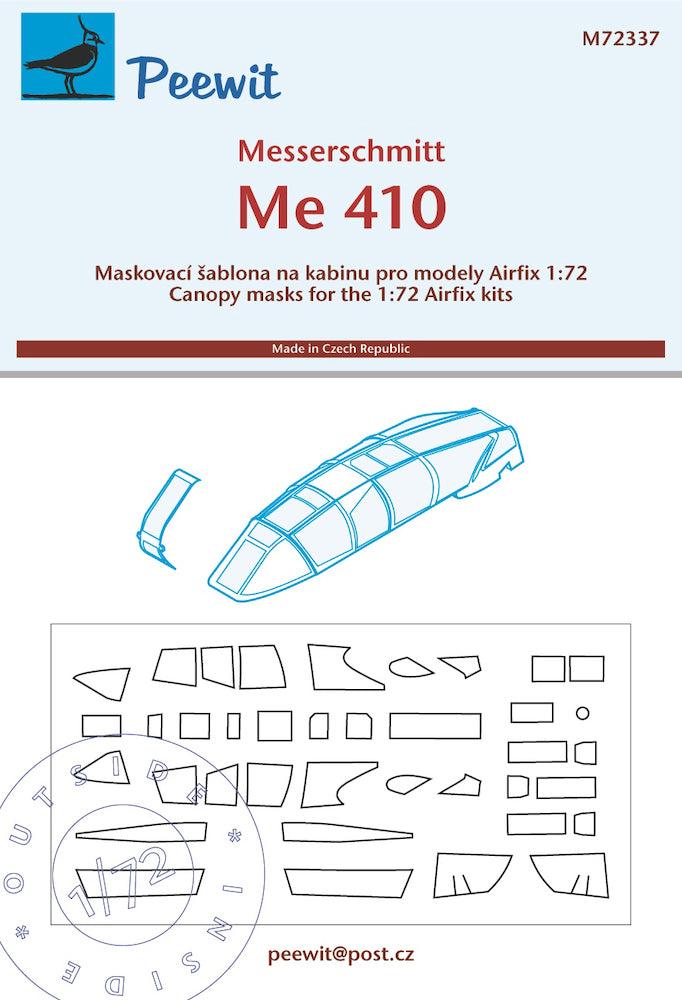 Peewit Mask Messerschmitt Me 410 1/72