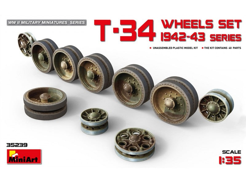 T-34 Wheels Set. 1942-43 Series