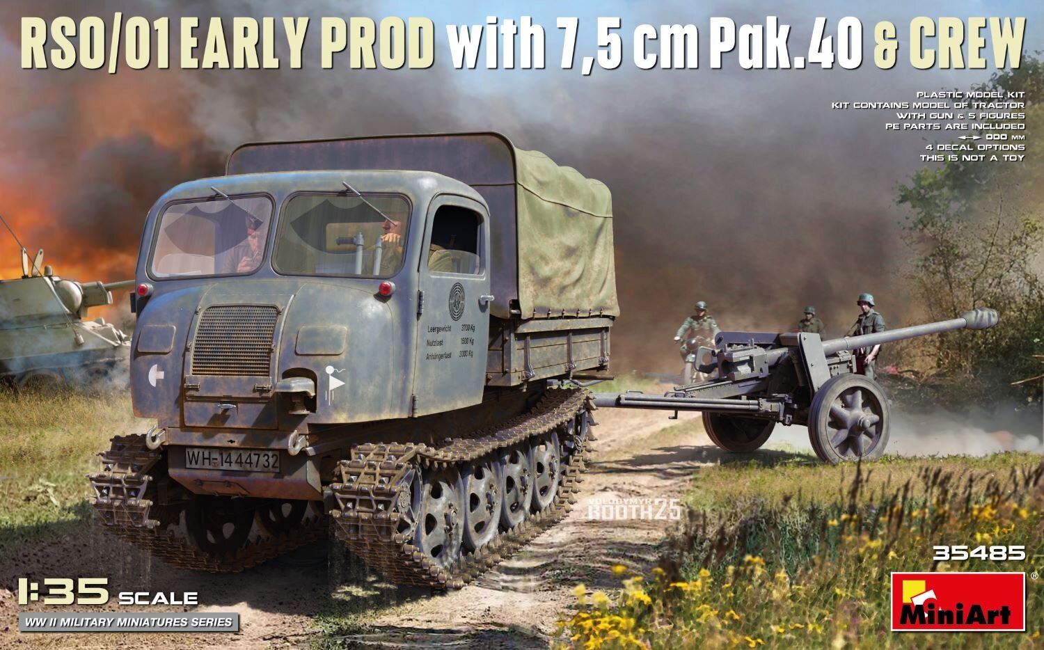 RS0/01 Early Production with 7.5cm Pak.40 & Crew