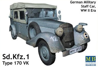 Sd.Kfz.1 Type 170 VK German Military Staff Car WWII Era