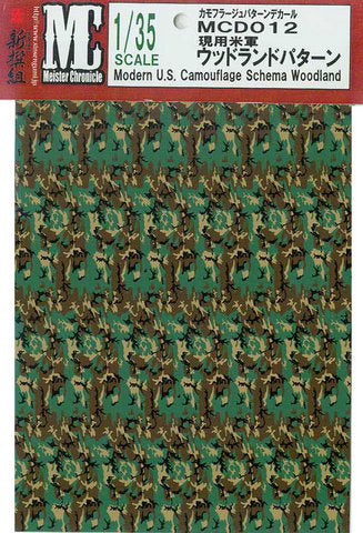 MC decals U.S. Camouflage Schema Woodland