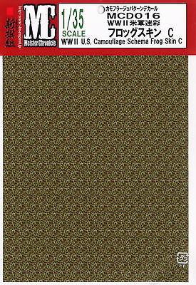 MC decals WWII U.S. Camouflage Schema Frog Skin C