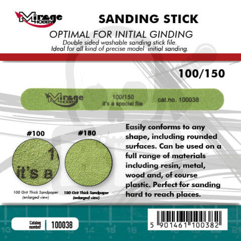 Mirage Hobby Sanding Stick 100 & 150 Grit