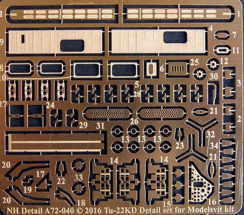 NH DetailTupolev Tu-22KD Detail Set 1/72