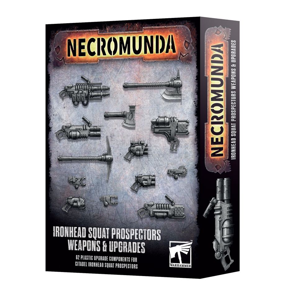 Necromunda. Ironhead Squat Prospectors Weapons & Upgrades
