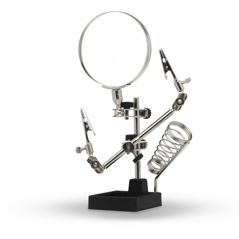 Model Craft Heavy Duty Helping Hands with Large Glass Magnifier