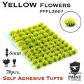 Paint Forge 2607 Yellow 6mm Self-Adhesive Flowers