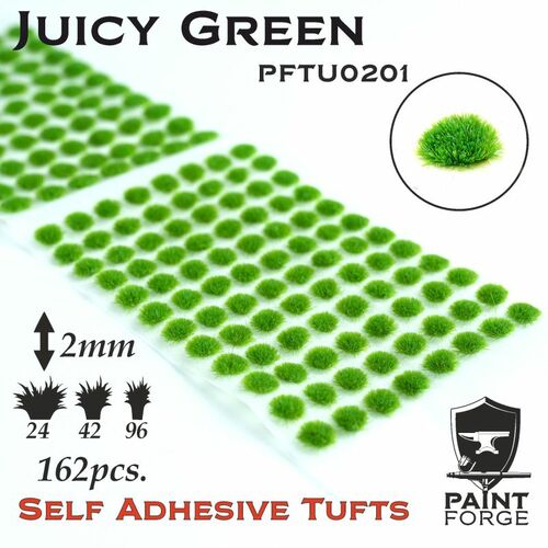 Paint Forge 0201 Juicy Green 2mm Self-Adhesive Tufts