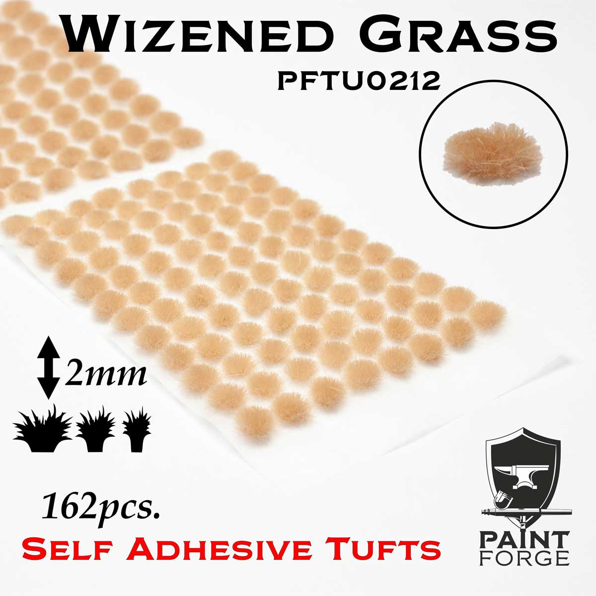 Paint Forge 0212 Wizened Grass 2mm Self-Adhesive Tufts