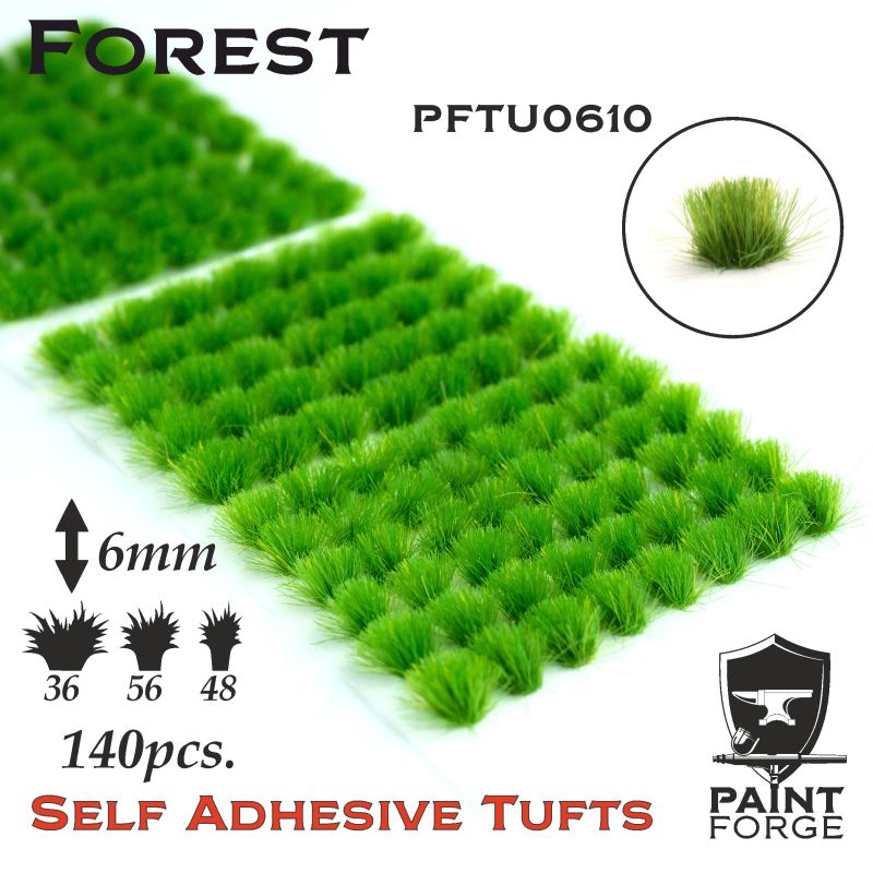 Paint Forge 0610 Forest  6mm Self-Adhesive Tufts