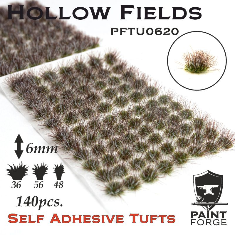 Paint Forge 0620 Hollow Field 6mm Self-Adhesive Tufts