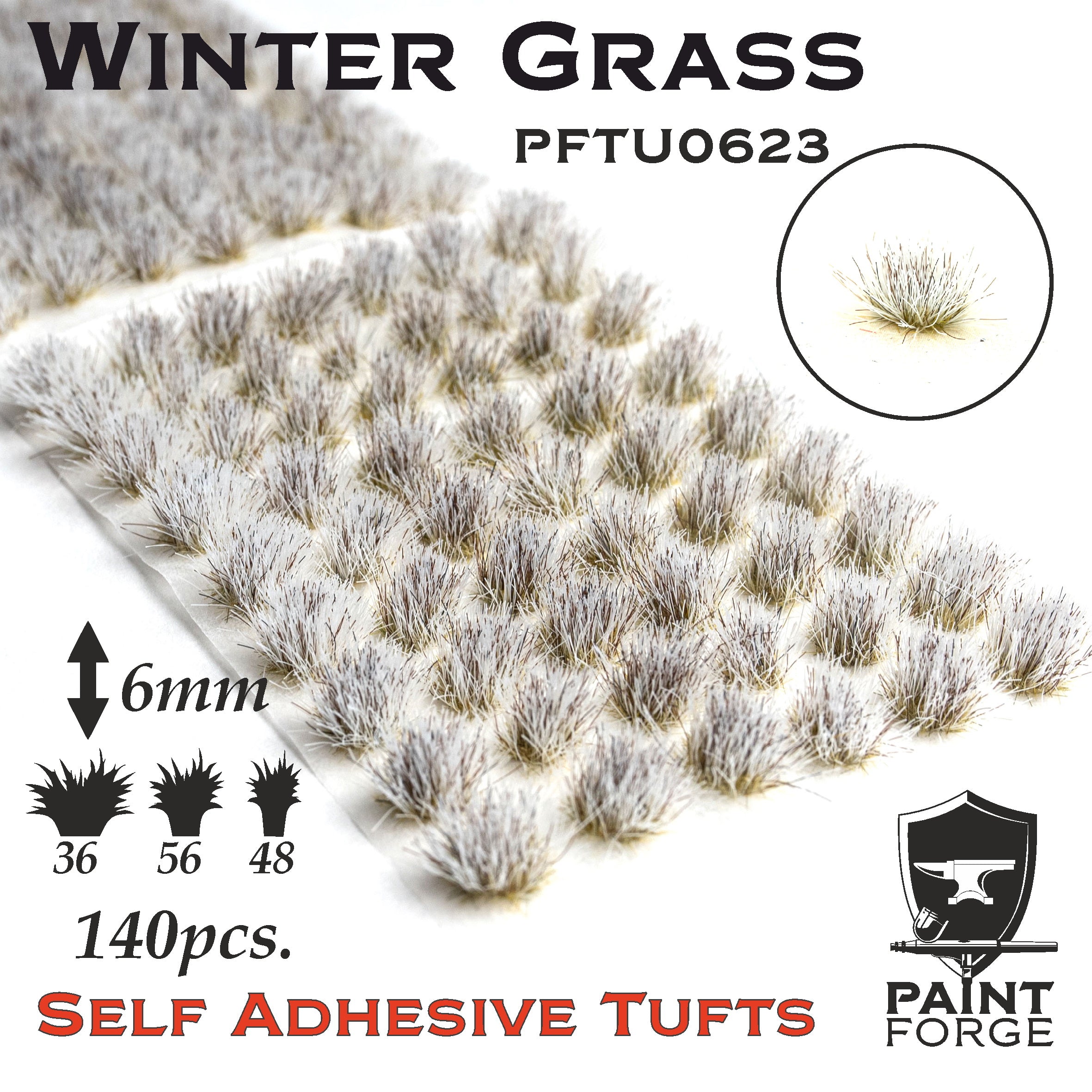 Paint Forge 0623 Winter Grass 6mm Self-Adhesive Tufts