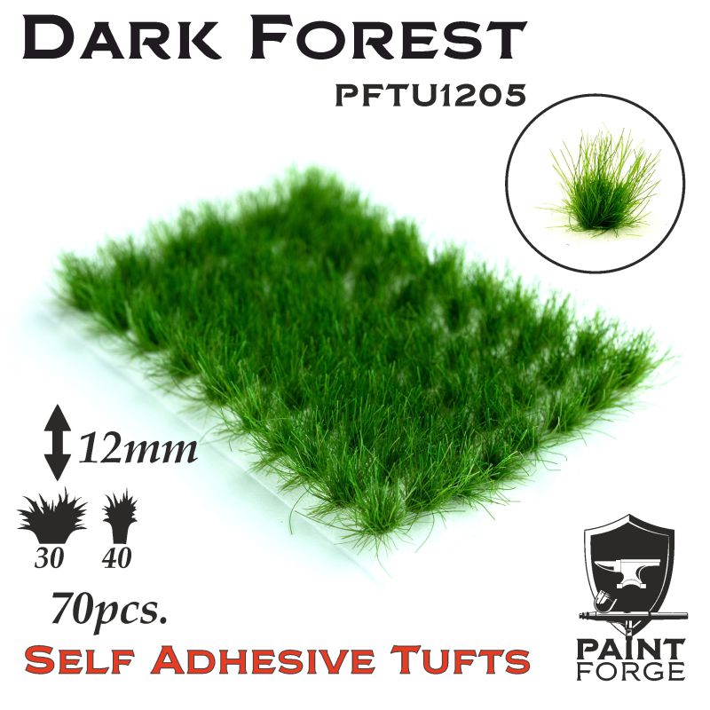 Paint Forge 1205 Dark Forest 12mm Self-Adhesive Tufts
