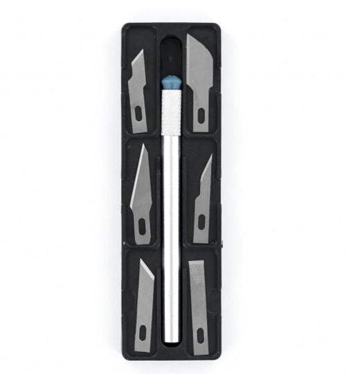 Model Craft Knife Set # 1 knife & 6 blades