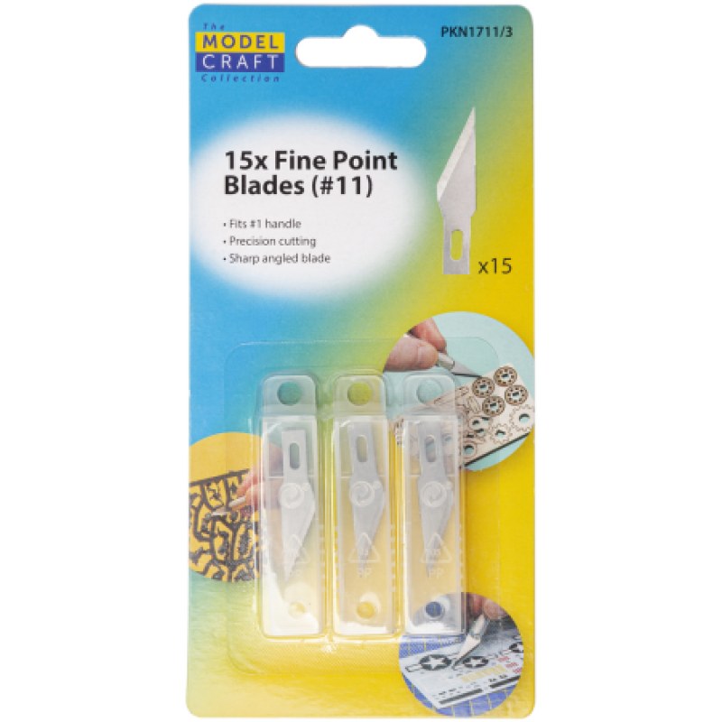 Model Craft 15 x  no.11 Classic Fine Point Blades (#11)