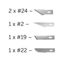 Model Craft 5 Assorted Blades no. 2 & No. 5 Knife