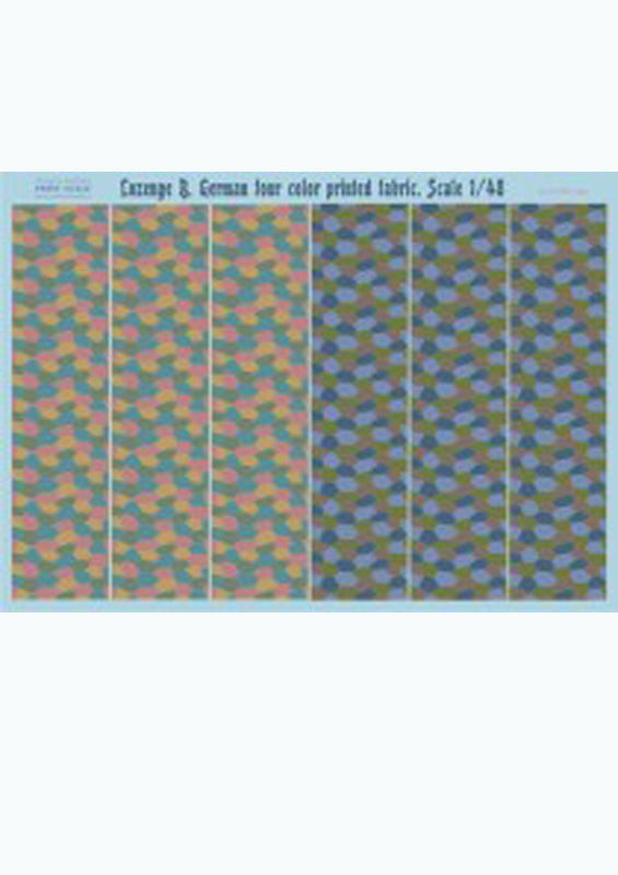 48-LOS 6 Lozenge B. German Four Color Printed Fabric Scale 1/48