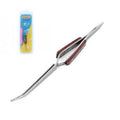 Model Craft Reverse Action Tweezers. Curved Tip/Fibre Grip