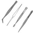 Model Craft Set of 4 Steel Tweezers