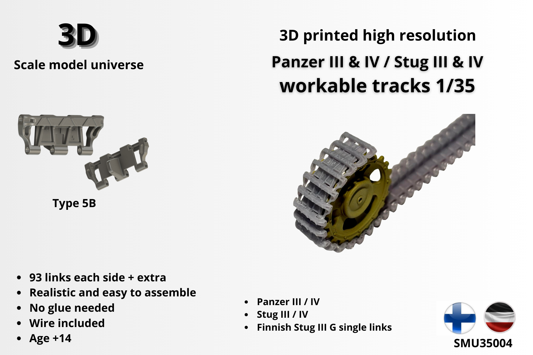 Panzer III/IV workable tracks 1/35.