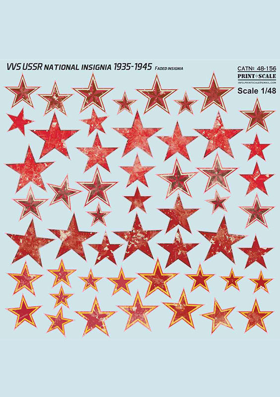 48-156 VVS USSR Faded National Insignia 1935-1945