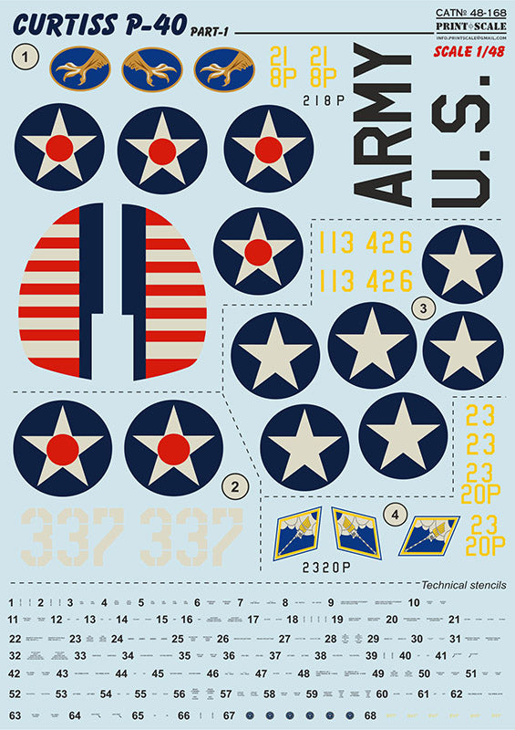 48-168 Curtiss P-40 C, CU. Part 1