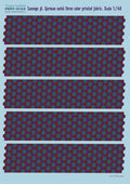 48-LOS 8 Lozenge A. German Naval Three Color Printed Fabric Scale 1/48