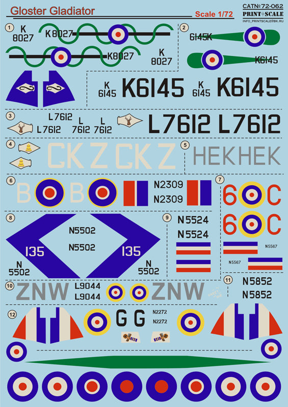 72-062 Gloster  Gladiator Part 1