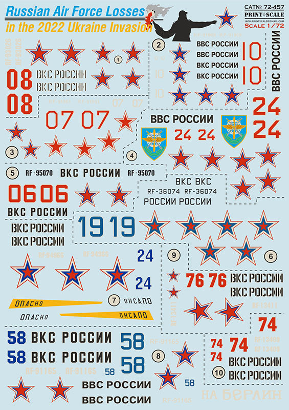 72-457 Russian Air Forces Losses in the 2022 Ukraine Invasion