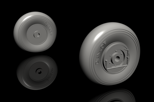 Quick & Easy line IAR-80A/81 - Early Mainwheels 1/32