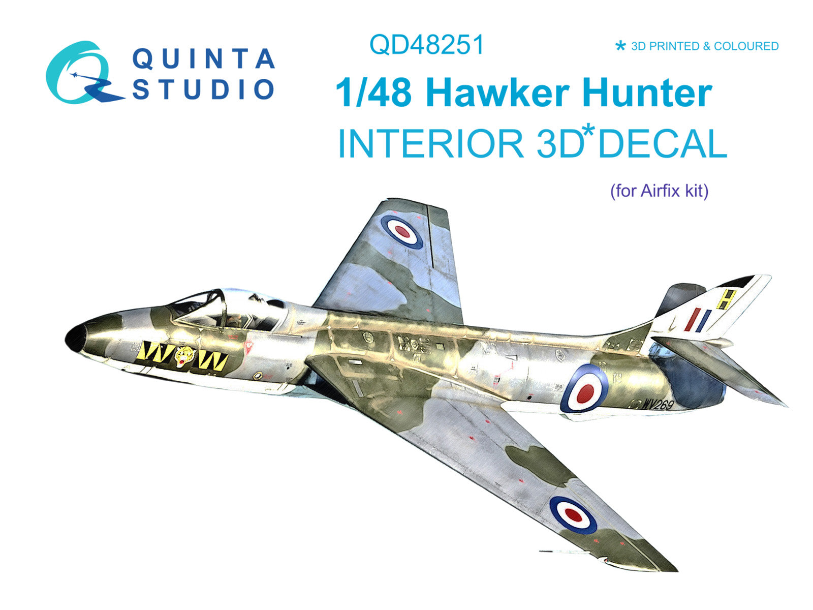 Hawker Hunter Interior 3D Decal 1/48