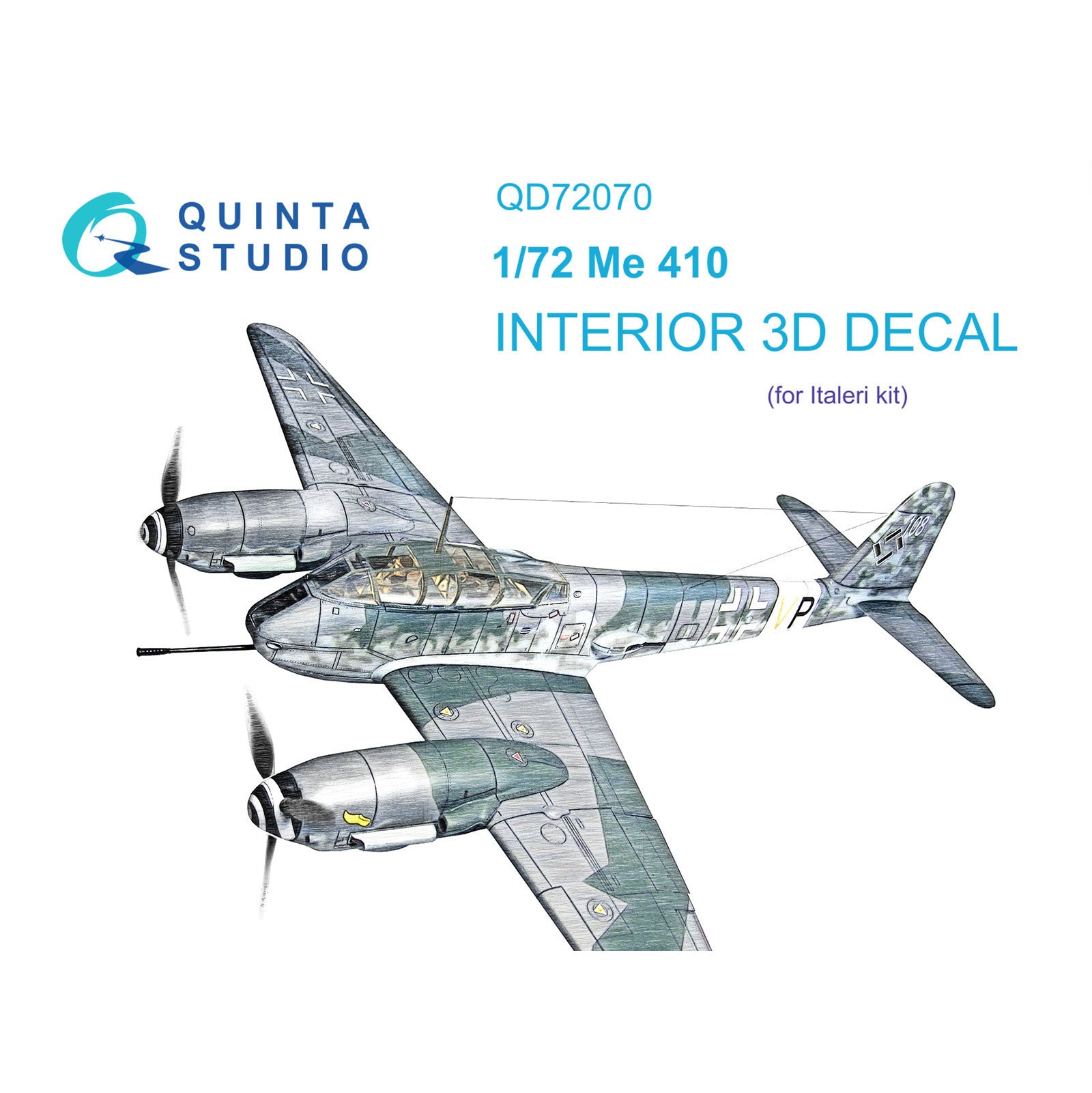 Me 410 Interior 3D Decal