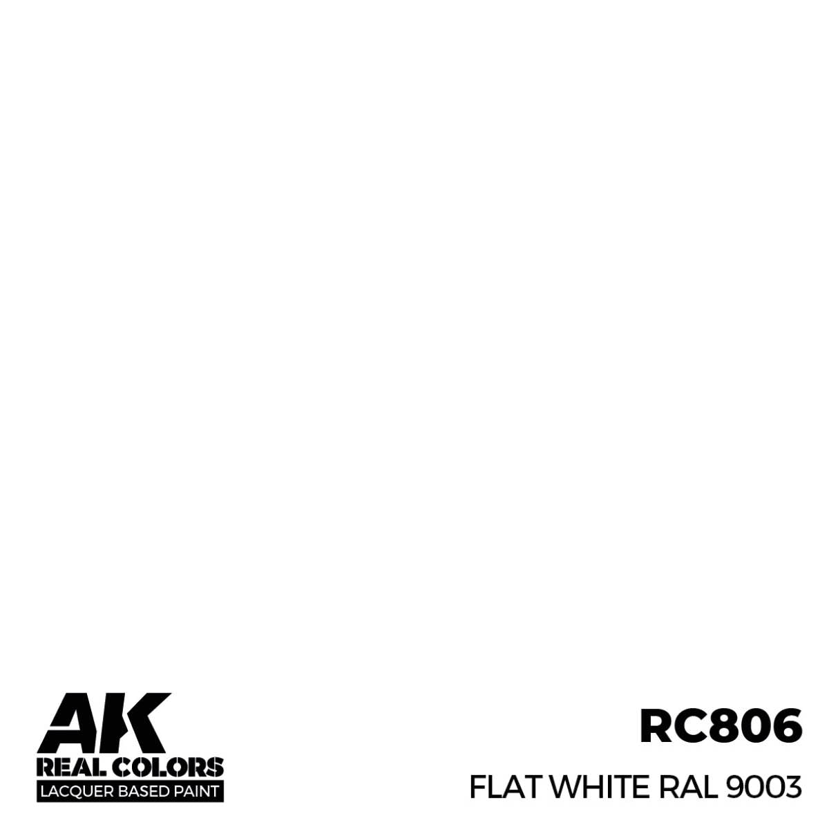 AK RC806 Flat White RAL9003