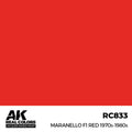 AK RC833 Maranello F1 Red 1970s-1980s