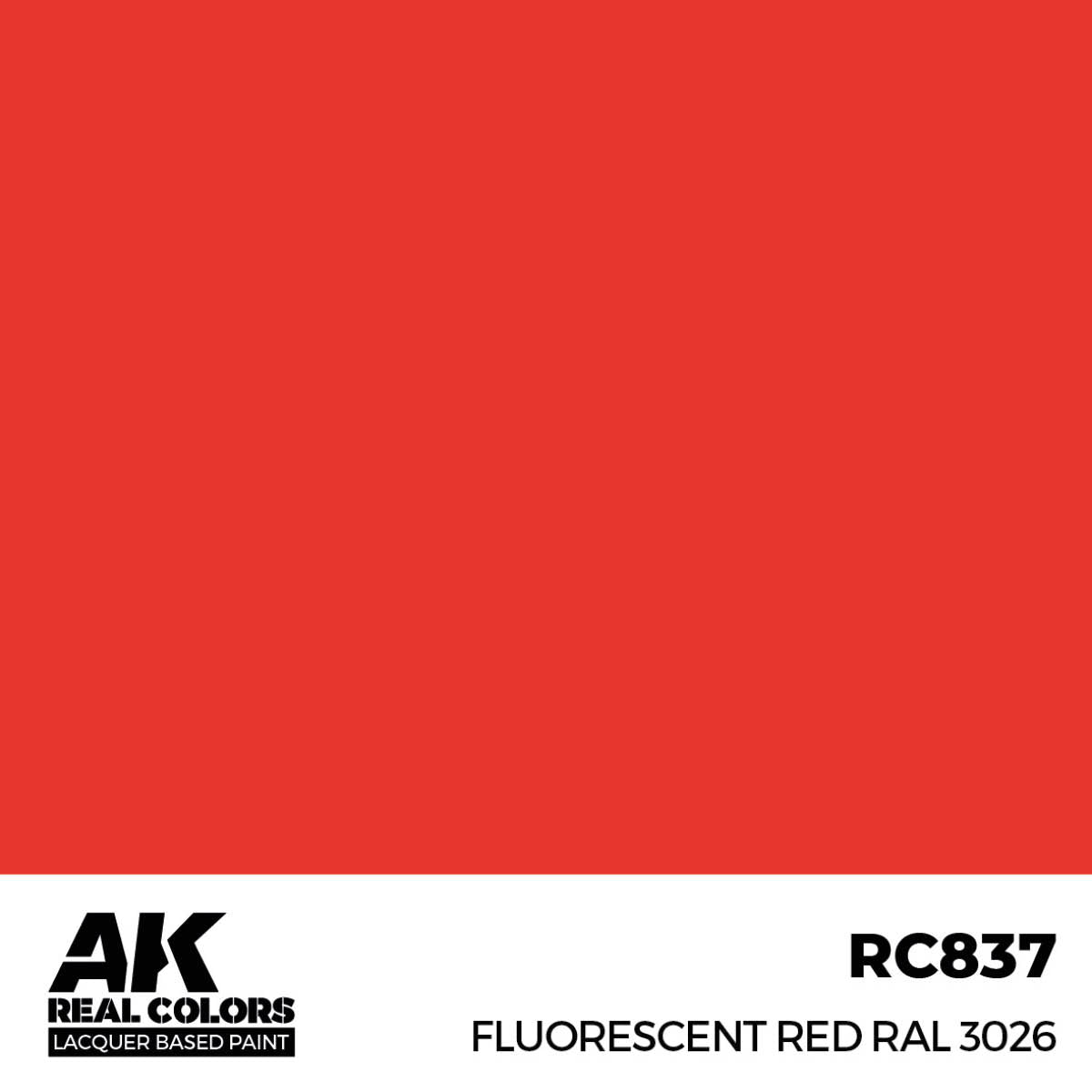 AK RC837 Fluorescent Red RAL3026