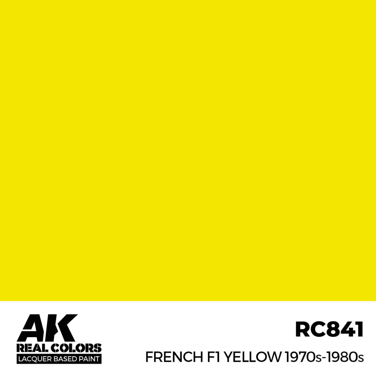 AK RC841 French F1 Yellow 1970s-1980s