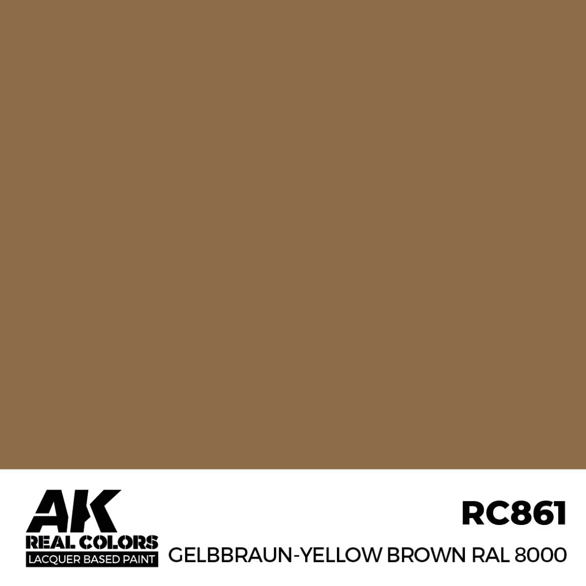 AK RC861 Gelbbraun-Yellow Brown RAL8000