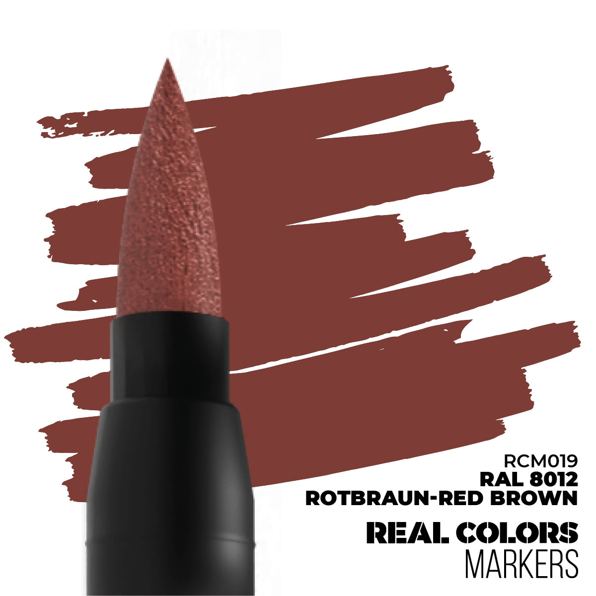 Real Color Marker RCM019 RAL 8012 Rotbraun - Red Brown